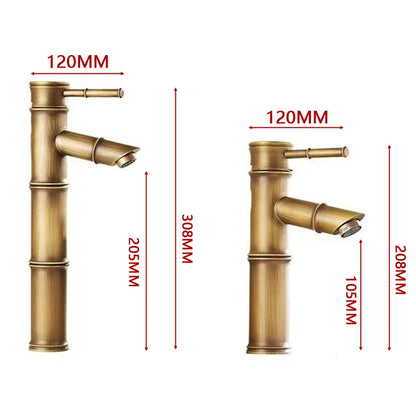 Two Tap Tall/Short Bamboo H/C Water