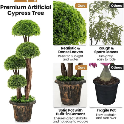 Elegant Artificial Topiary Tall Ball Tree