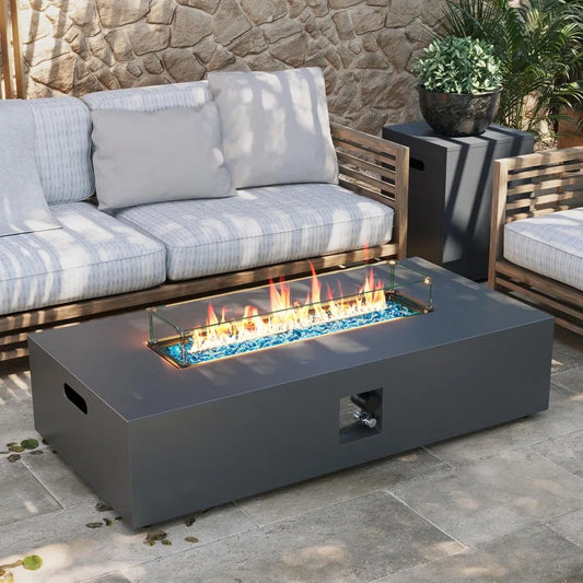 56" Outdoor Propane Gas Fire Pit Table