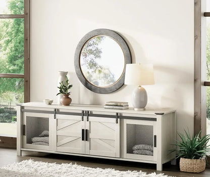 Farmhouse Entertainment Center for 75" TV Console