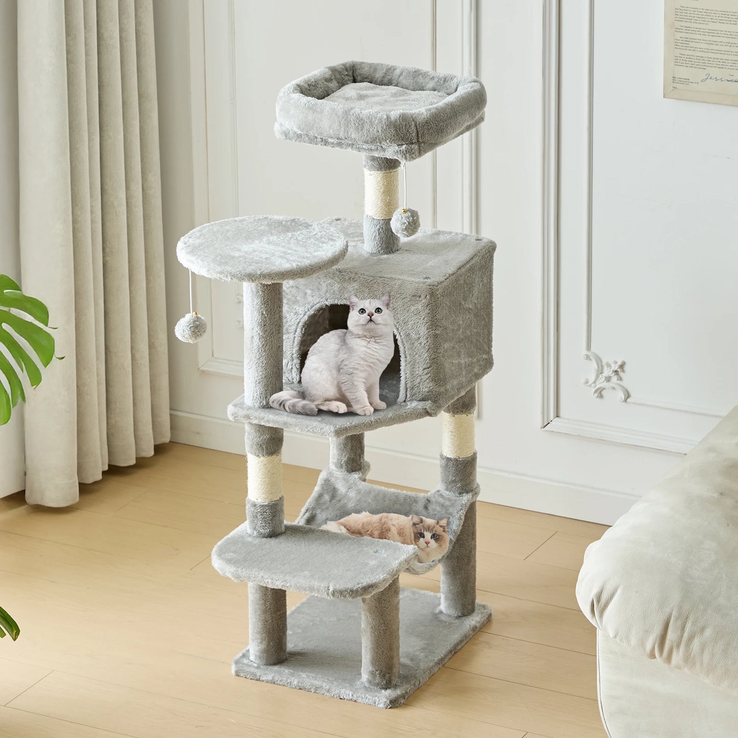 Tall Multi-Cat Climbing Cat Tree Tower
