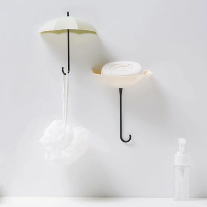 Cute Umbrella Shaped Hooks No-Punch Wall Hooks