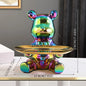 Home decoration 1pc Bear Rabbit Tray Storage