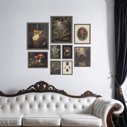 9pc Gothic Style Canvas Printing Wall Art