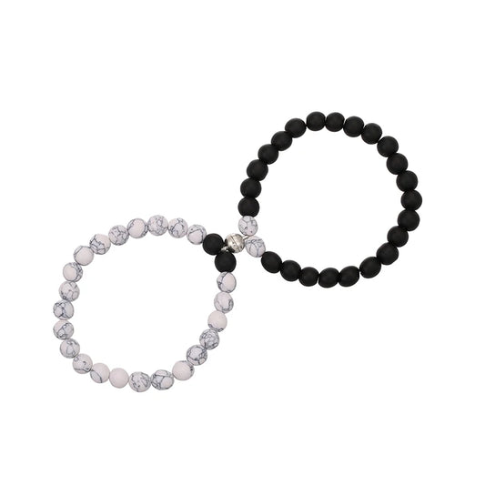 Natural Stone Lover's Bracelet Magnet Clasp