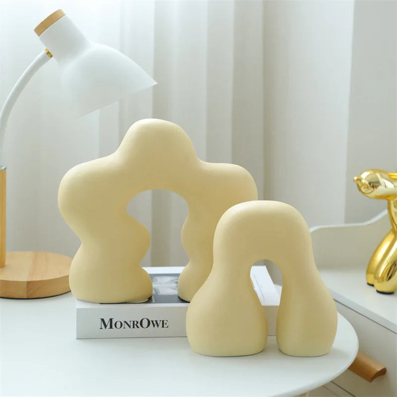 Classical Ceramic Ornaments Home Decor White/Black