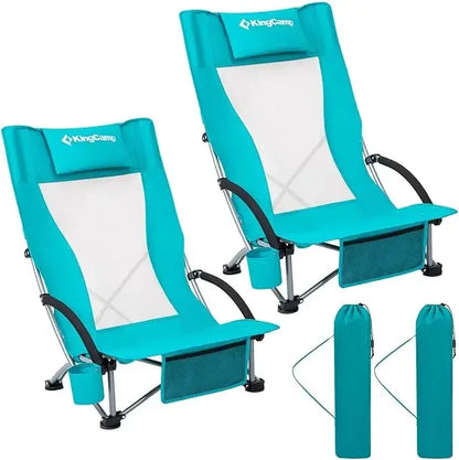 Low Beach Chairs, Portable Folding Chair Wide