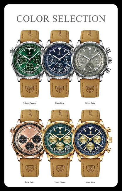 Luxury Man Watch Quartz Waterproof Luminous Dial