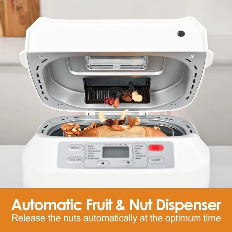 12 Presets Bread Maker Fruit Nut Dispenser