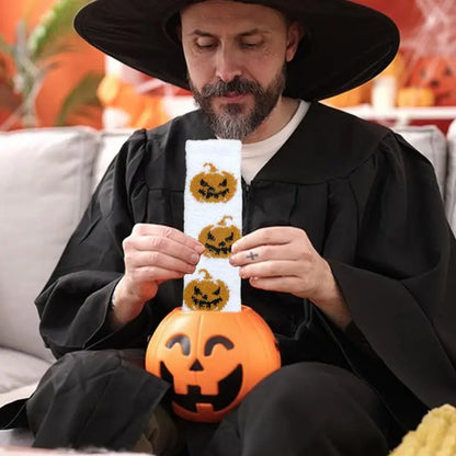 Funny Halloween Fuzzy Socks, Warm Floor Socks