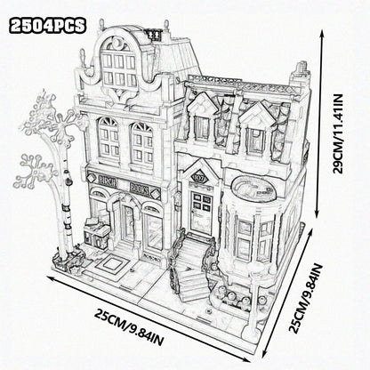 Downtown Street View House Model Building Blocks