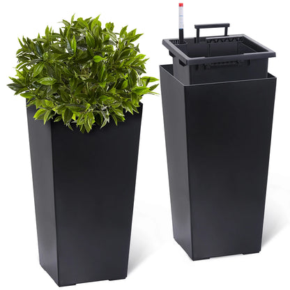 Planters with Drainage Holes ＆ Monitor Water Level