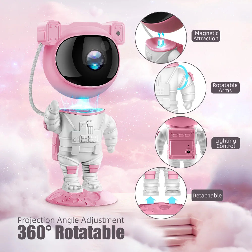 Astronaut Galaxy Projector LED Starry Nebula Lamp