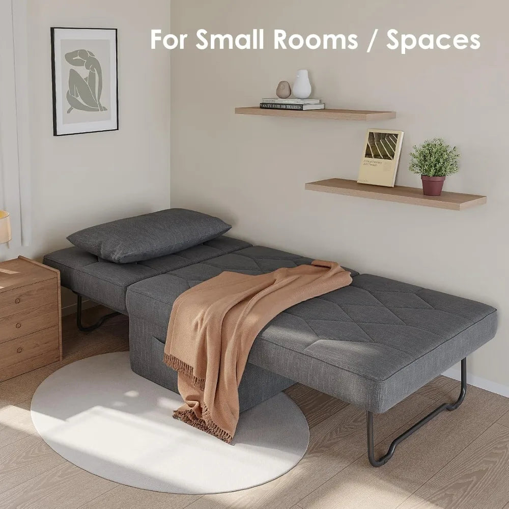 4-in-1 Sofa Bed Sleeper Chair Convertible Futon