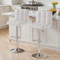 2 PCS Set Counter Stools With Footrest Adjustable