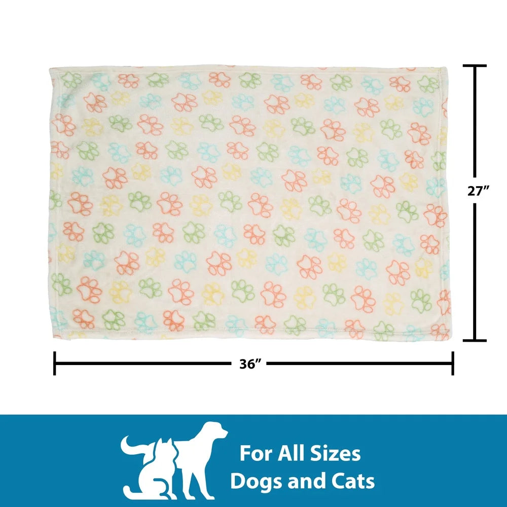 Cozy Plush Throw Blanket 3 Pack Multi-Color