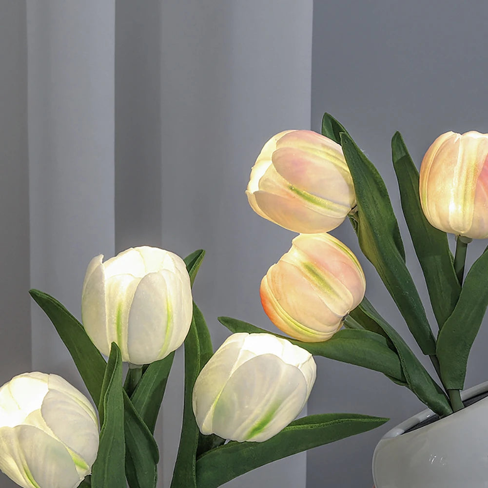 Led Simulation Tulip Night Light Fake Flower