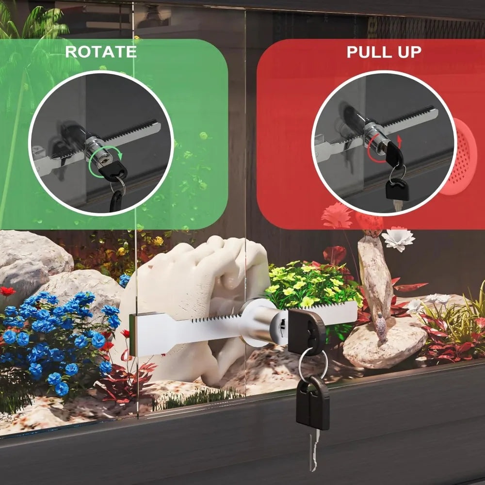 30 Gallon Reptile Terrarium with Adjustable Stand