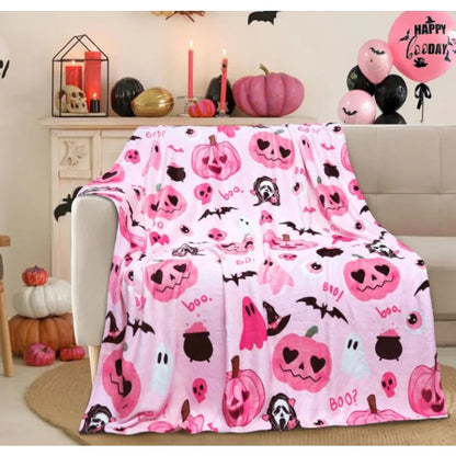 Halloween throw blanket, suitable for sofas and chairs