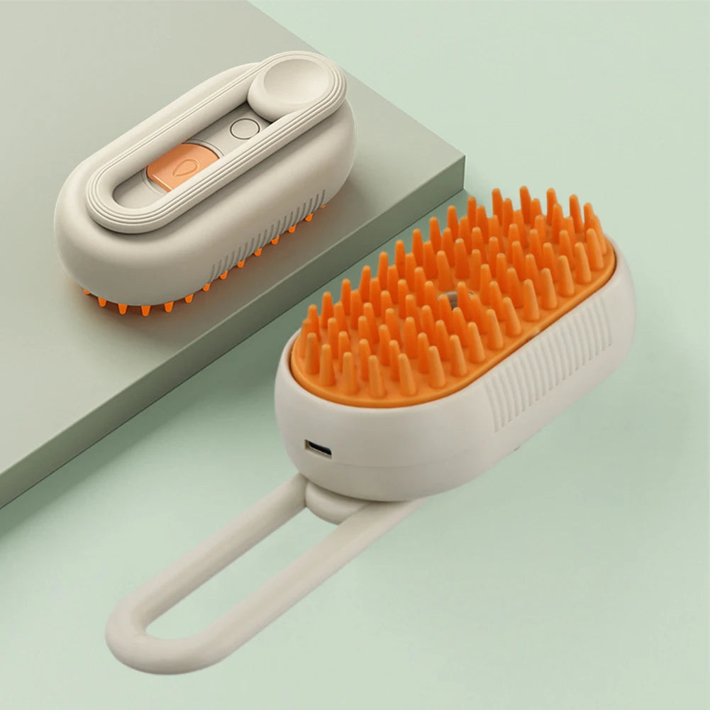 Steamy Dog Brush 3 in 1 Electric Spray Massage