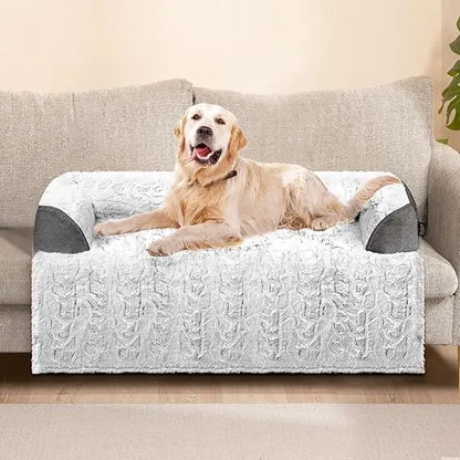 Calming large dog bed for couch washable