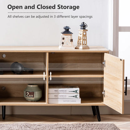 Modern TV Entertainment Console Stand with Storage