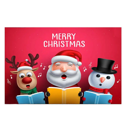 Santa Claus Welcome Mat Non Slip Rug