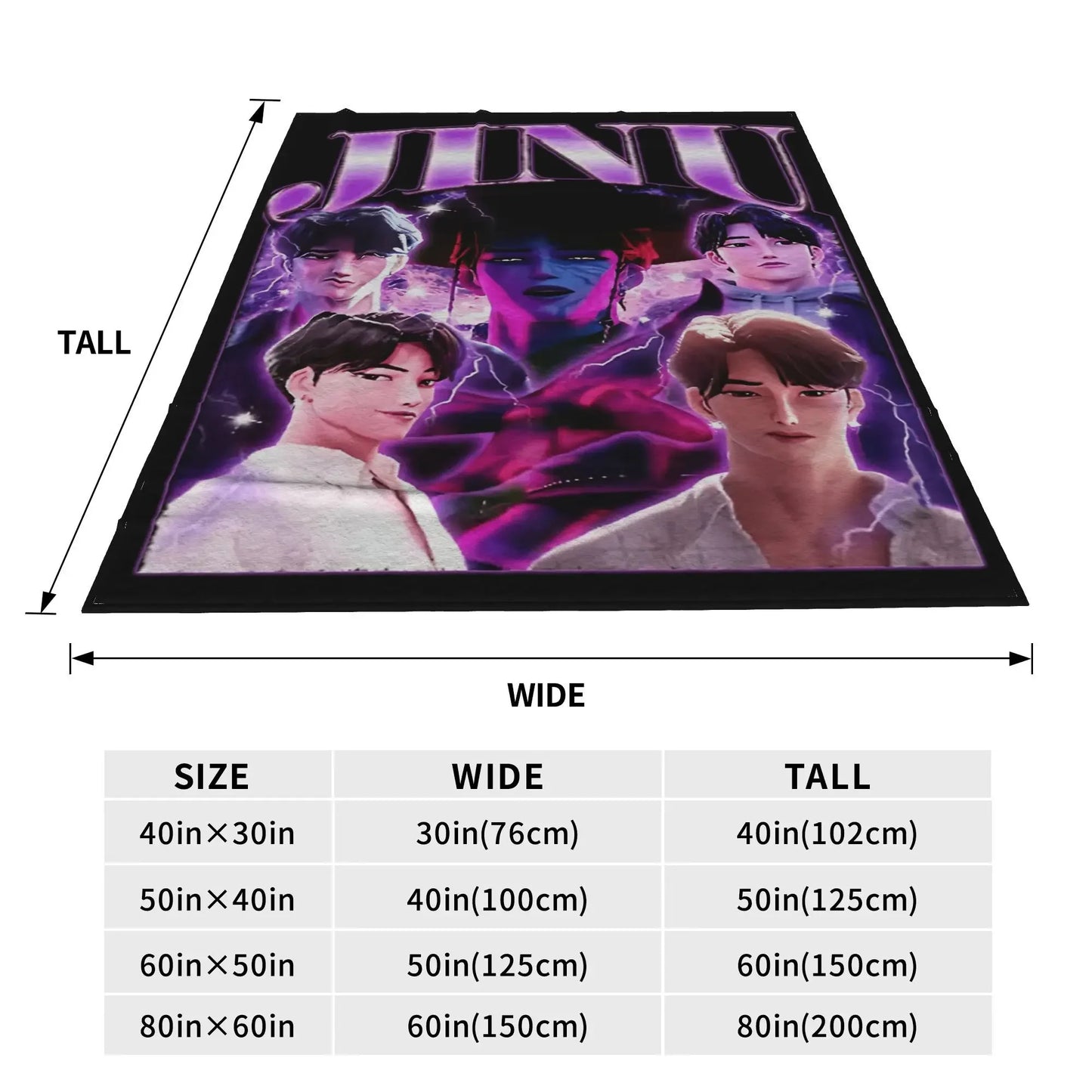 Demon Hunters Fleece Throw Blanket Autumn/Winter