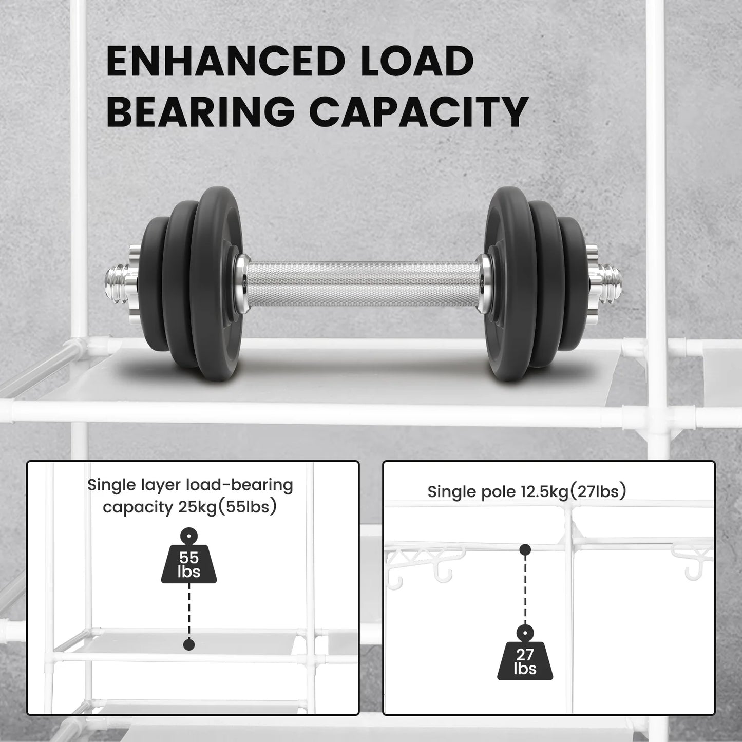 Metal Garment Clothing Rack Shoe Clothing Organizer