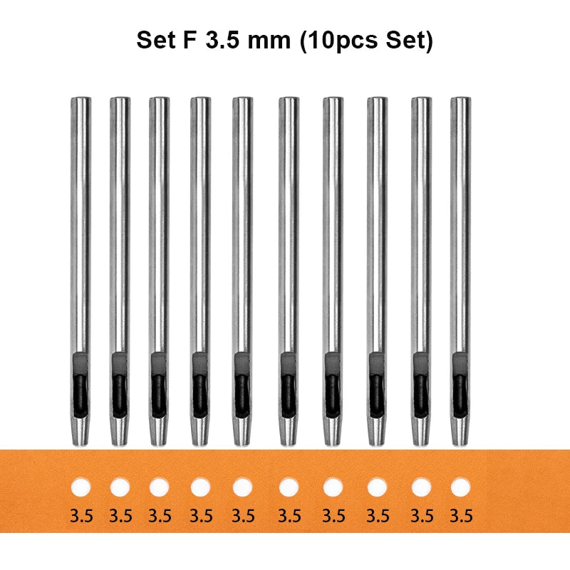 15 Pcs Hollow Hole Punch Set Round