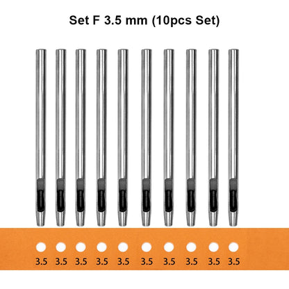 15 Pcs Hollow Hole Punch Set Round