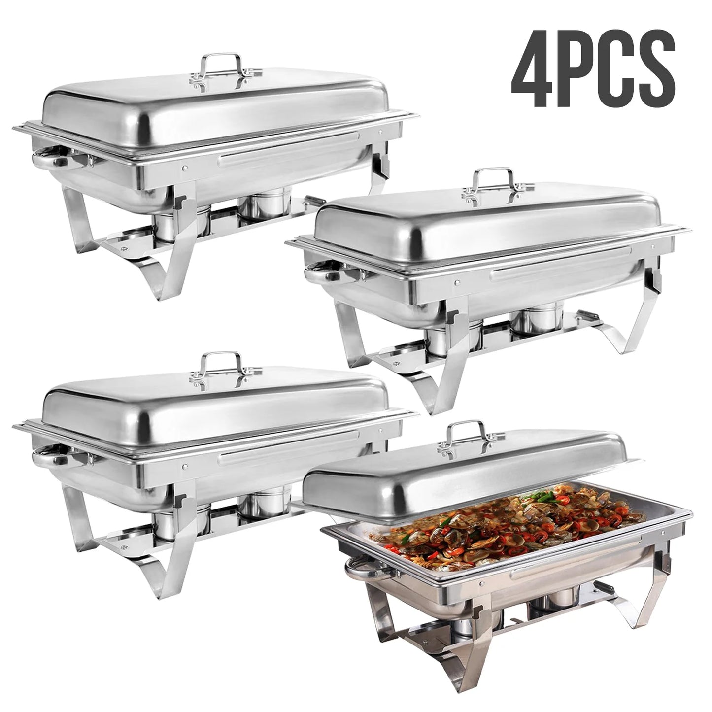 Chafing Dish Buffet Set 8QT Electric Stainless Steel