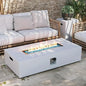 56" Outdoor Propane Gas Fire Pit Table