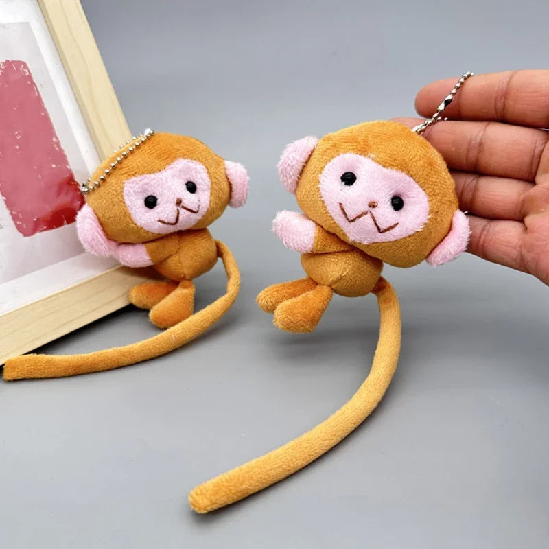 Cartoon Long Tailed Monkey Doll Key Chain