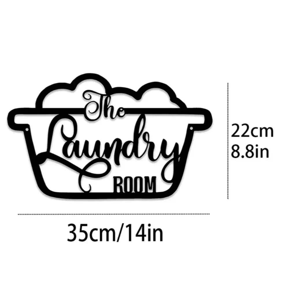 Metal Laundry Room Sign Ideal for Crafting