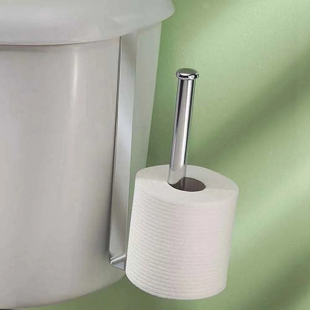Chrome Toilet Paper Holder Over Tank Design