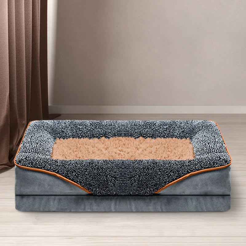 An oversized dog/cat bed removable washable