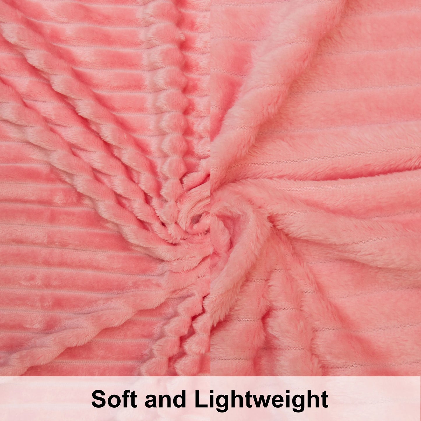 Plush Flannel Fleece Blanket, Soft Lightweight Fuzzy