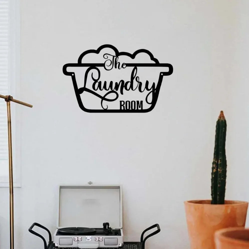 Metal Laundry Room Sign Ideal for Crafting