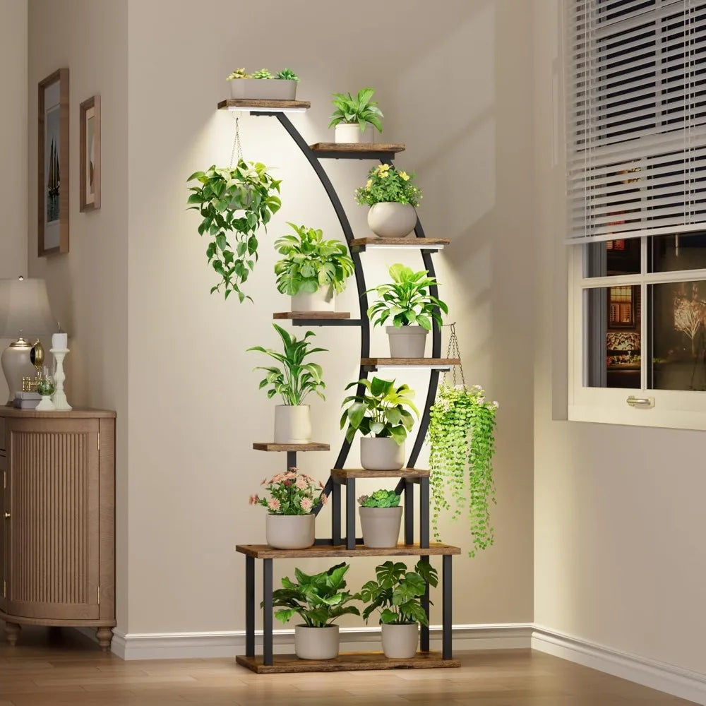Plant Stand Indoor with Grow Lights Indoor