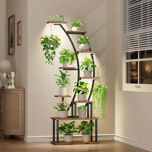 Plant Stand Indoor with Grow Lights Indoor