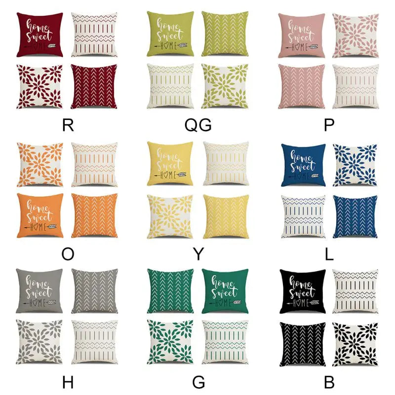 4PCS Throw Pillow Covers Decorative Pillow Covers