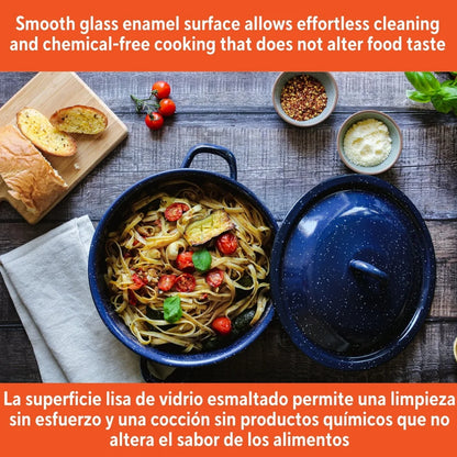 Enamel Soup Stews Cooking with Double Handles