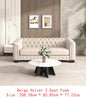 3-Piece Sofa Set with Rubber Wood Legs