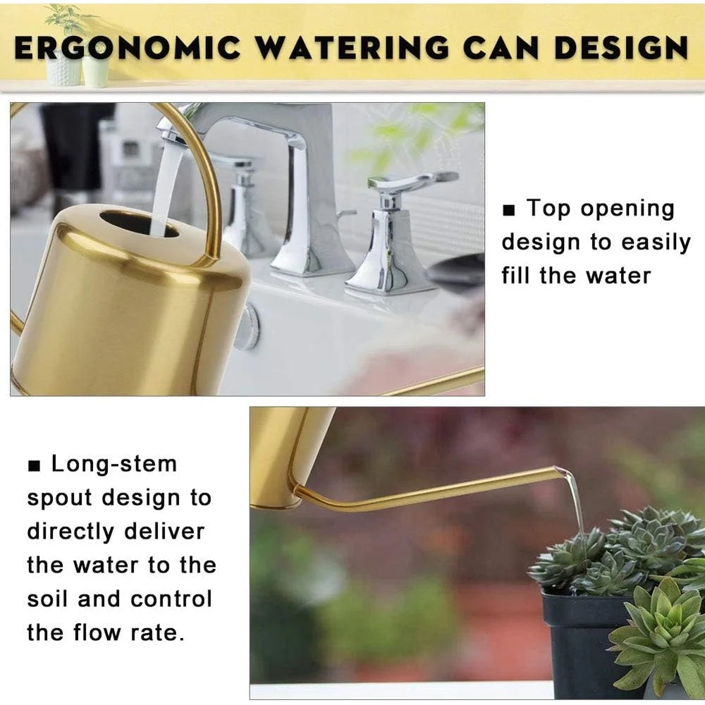 Long Spout Watering Can Indoor Outdoor Ergonomic
