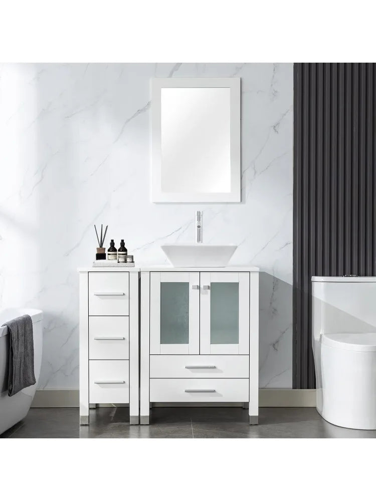 Bathroom Vanity with Sink Combo & Main Cabinet