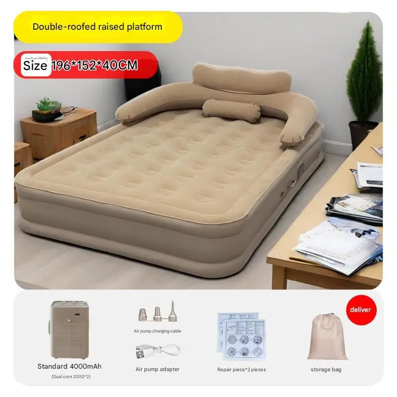 Inflatable Mattress For Home Outdoor Sleeping Bed