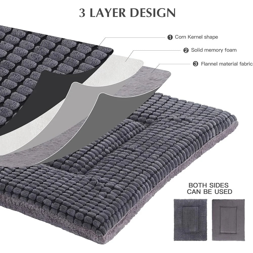 Reversible Dog Bed Mat Memory Foam Soft
