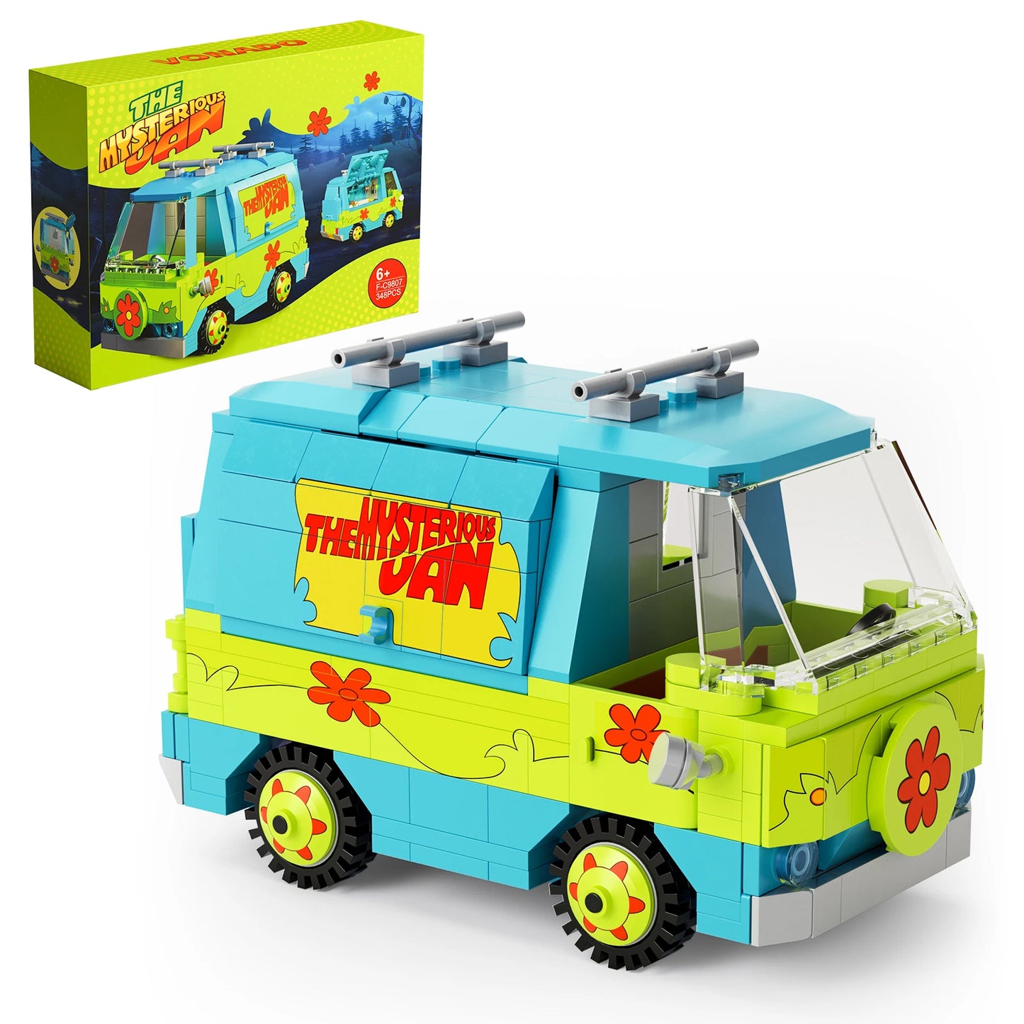 Scooby Doo Mystery Machine Panel Van Building Blocks