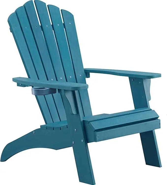 Oversized Lumber Fire Pit Chair With Cup Holder